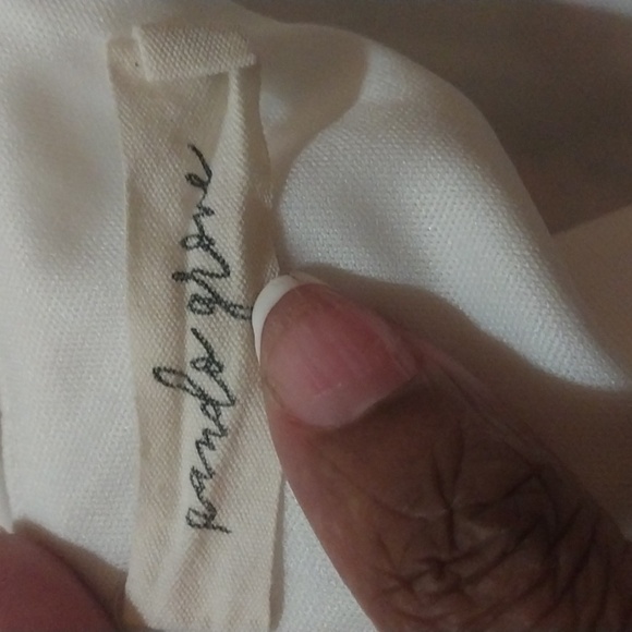 White Midi Dress with Floral Embroidery Size M - Picture 7 of 9